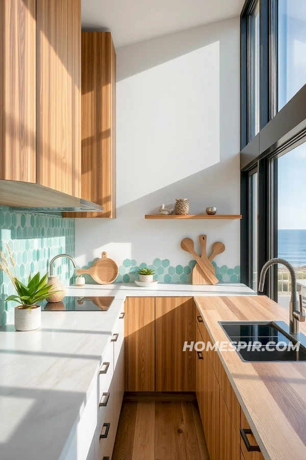 Sustainable Kitchen Designs with Sea Glass