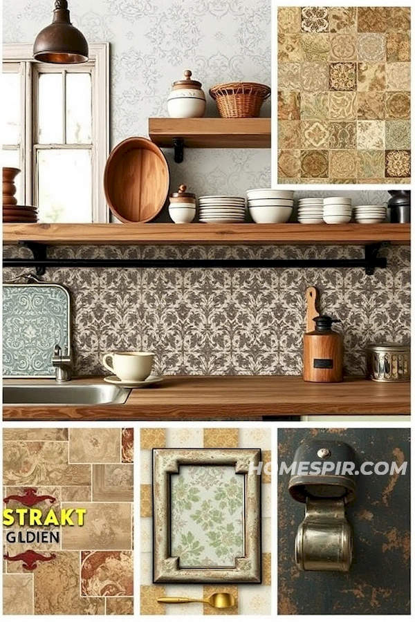 Tactile Texture Fusion in Vintage Kitchens