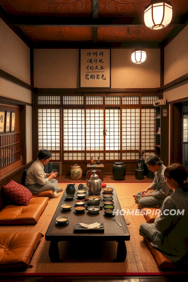 Teahouse Inspired Japanese Kitchen Tranquility