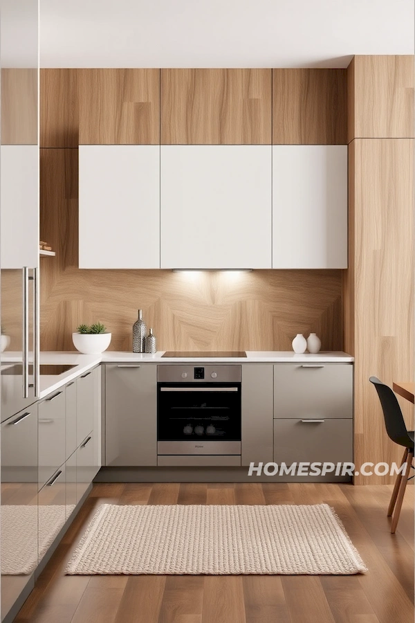 Textured Depth Minimalist Kitchen Style