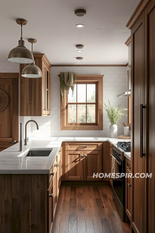 Textured Tiny House Kitchen