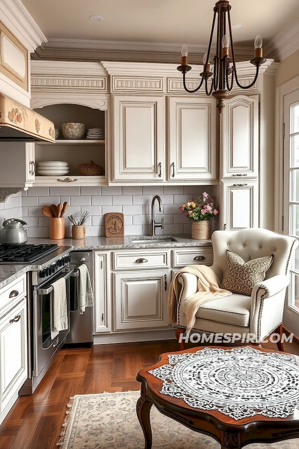 The Charm of Old Meets New in Shabby Chic Kitchen