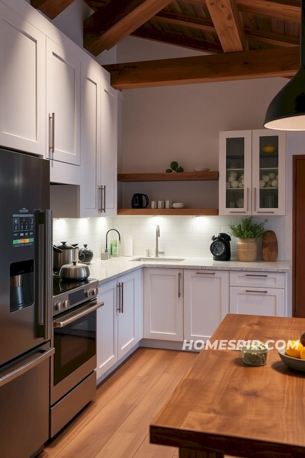 Touchscreen Appliances in a Cozy Kitchen Setting