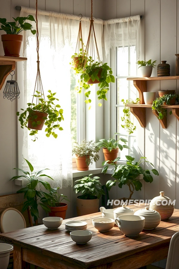 Transforming a Shabby Chic Kitchen into a Garden Nook