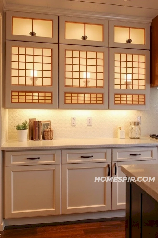 Translucent Shoji Kitchen Cabinets