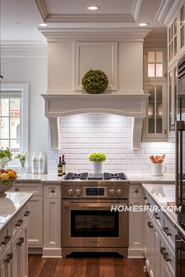 Under-Cabinet LED Lights in Classic Setup