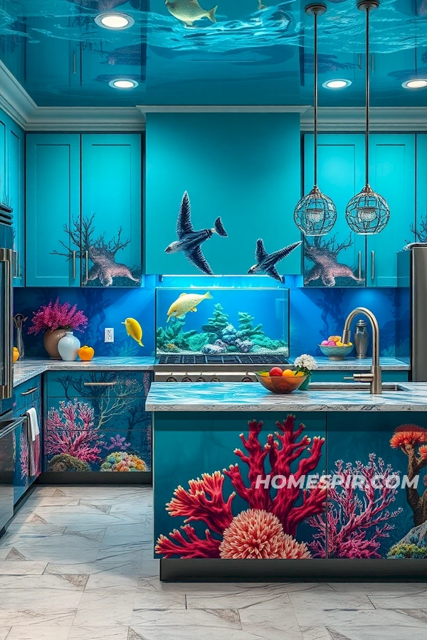 Underwater-Themed Kitchen Design