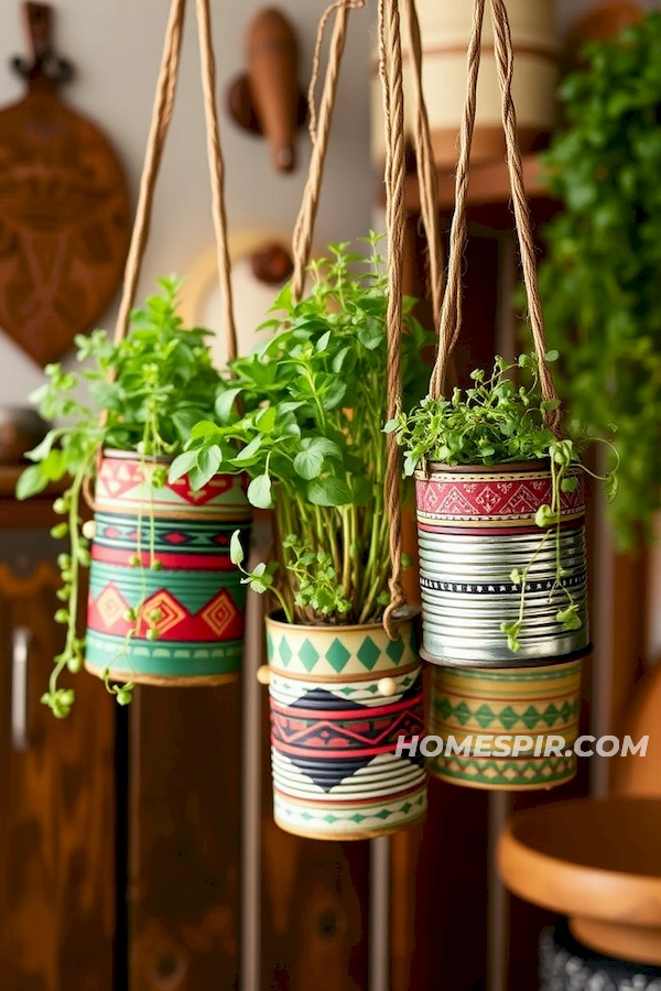 Upcycled Planters Add Bohemian Flair