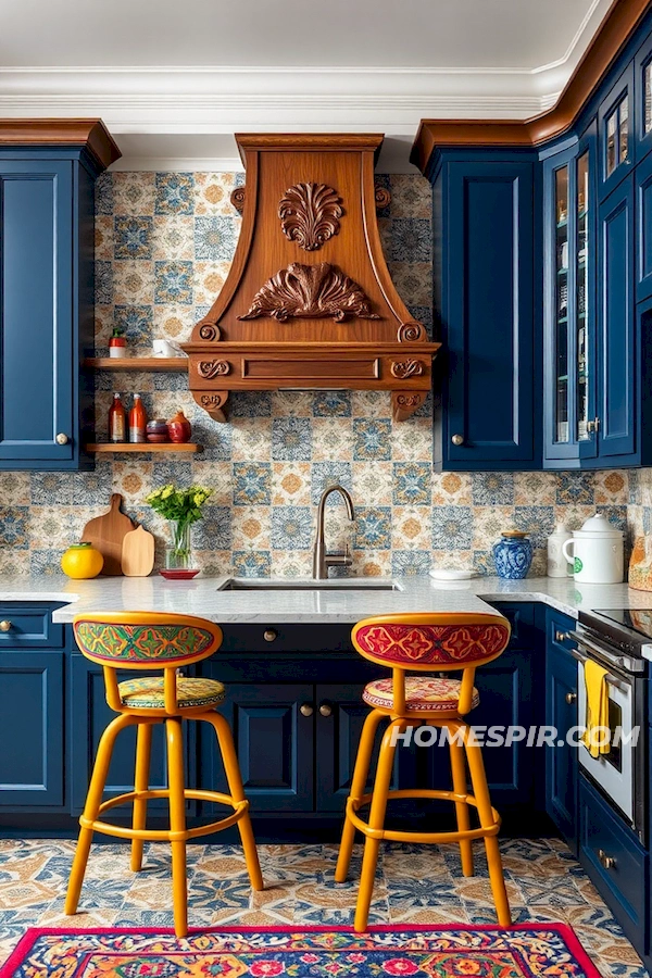 Vibrant Kitchen Design with Eclectic Elements