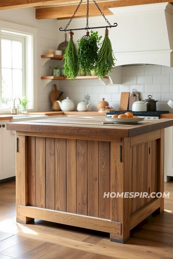 Vintage Barn Wood Kitchen Island