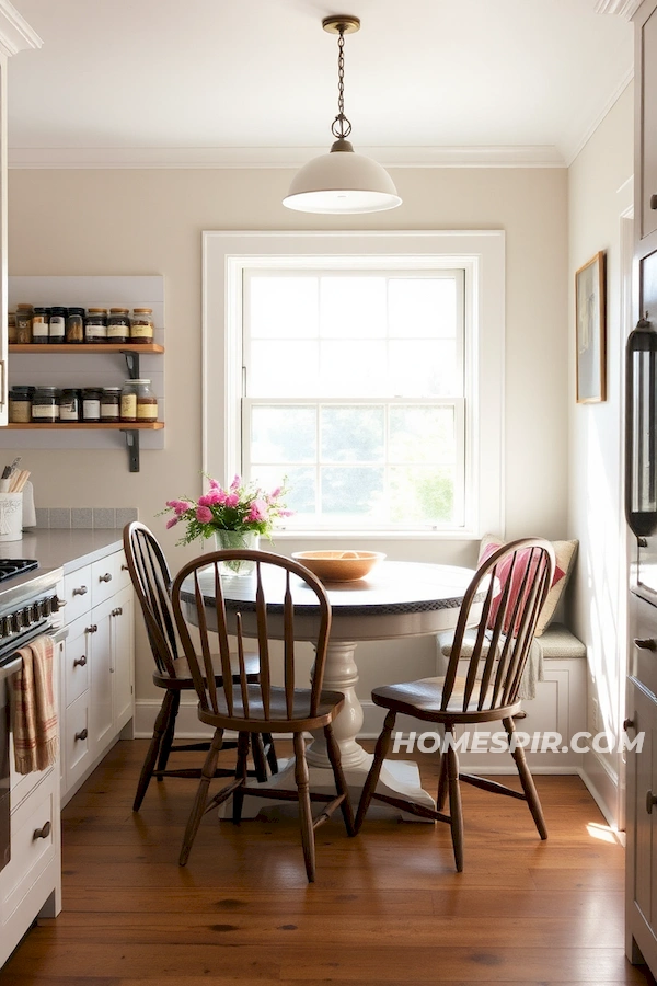 Vintage Chairs and Spice Jars by Bay Window