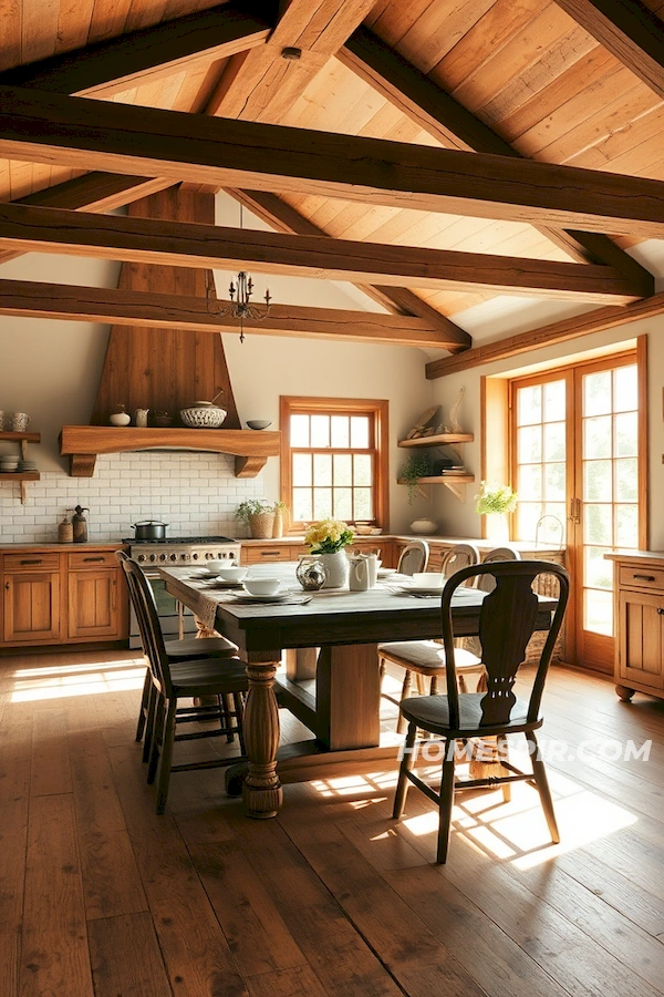 Vintage Charm in a Wooden Beamed Kitchen