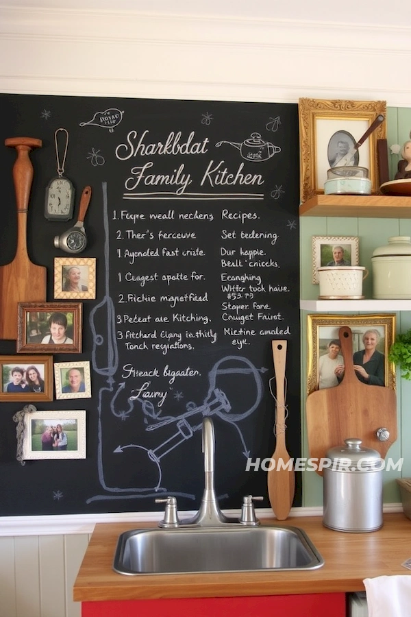 Vintage Frames and Culinary Nostalgia in Kitchen