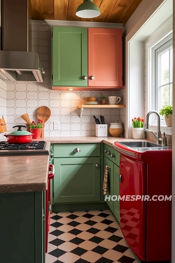 Vintage Modern Tiny Kitchen