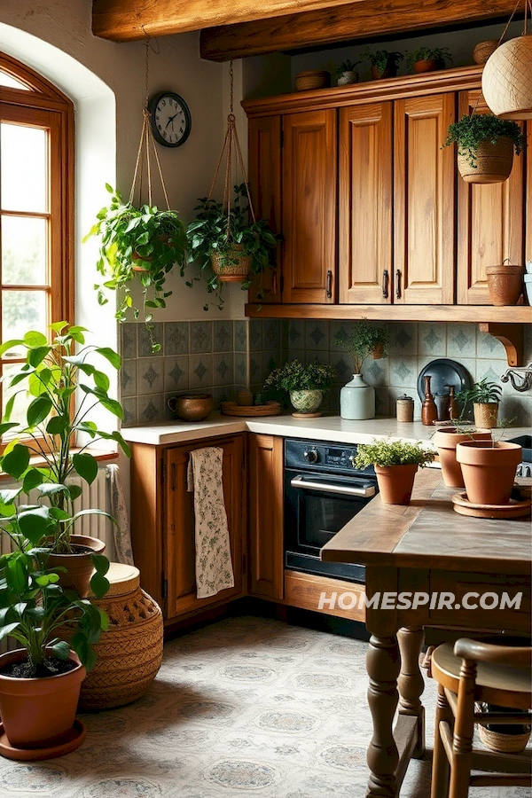 Vintage Wood with Greenery