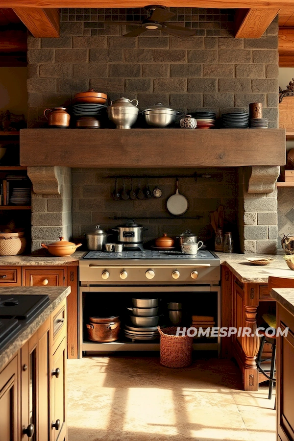 Warm Earthy Tones in Country Style Kitchen