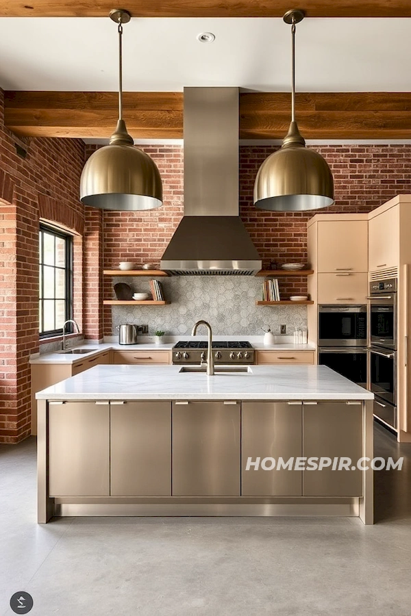 Warm Industrial Chic Kitchen Design