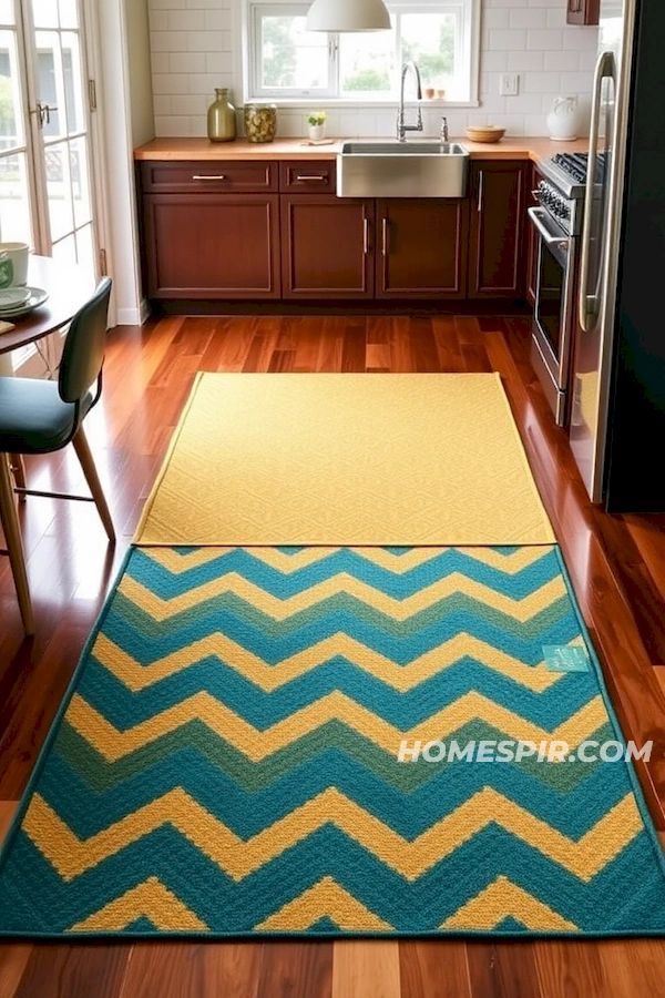 Warmth of Vibrant Kitchen Rugs