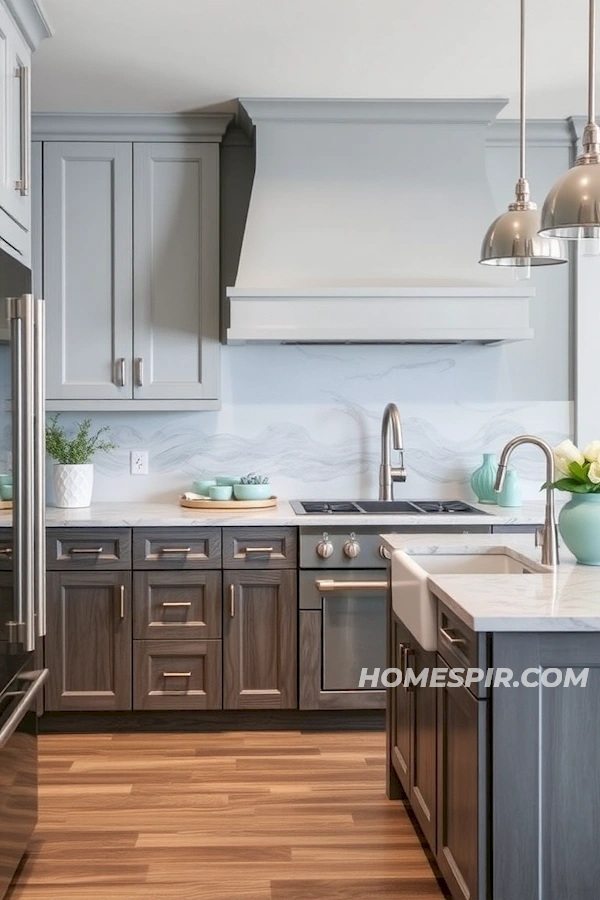 Weathered Driftwood and Natural Accent Kitchen