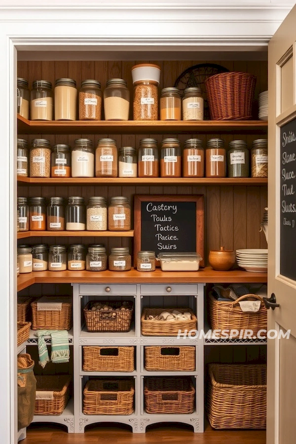 Welcoming Farmhouse Pantry Organization