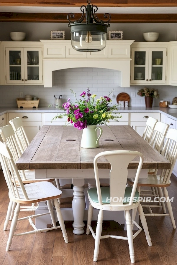 Welcoming Kitchen with Vintage Table Decor