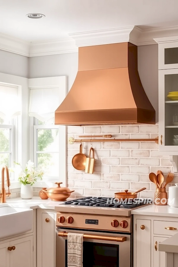 White Decor Brightened by Copper Details