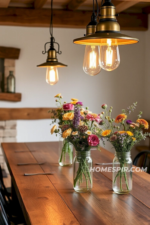 Wildflowers Accent Rustic Light Fixtures