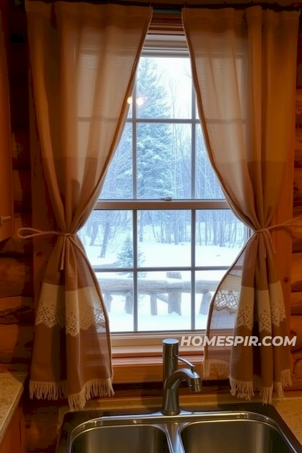 Window View of Snowy Landscape from Kitchen