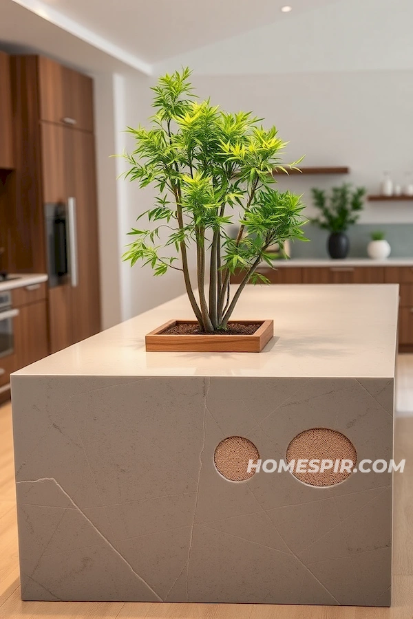 Zen Garden Kitchen Island Design