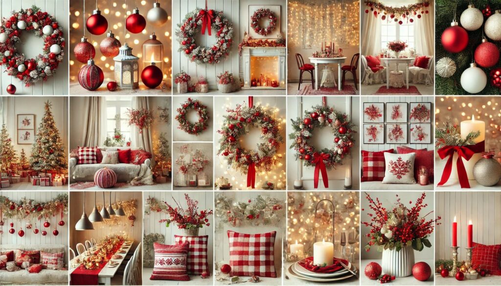 Affordable Red and White Indoor Christmas Decorations