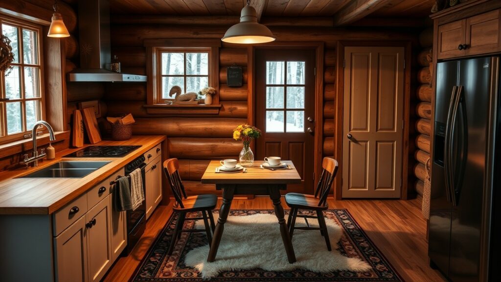 Beautiful Functional Mountain Cabin Kitchen