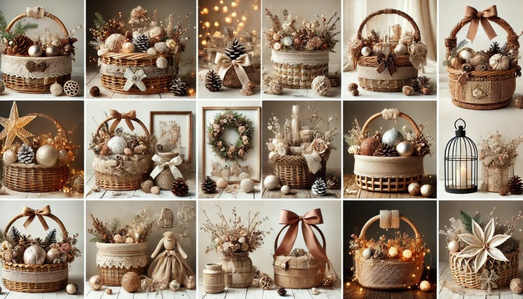 Charming Burr Basket Christmas Ideas