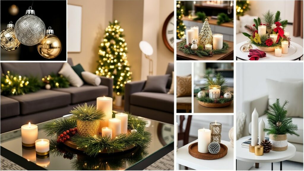 Creative Apartment Christmas Decor Coffee Table