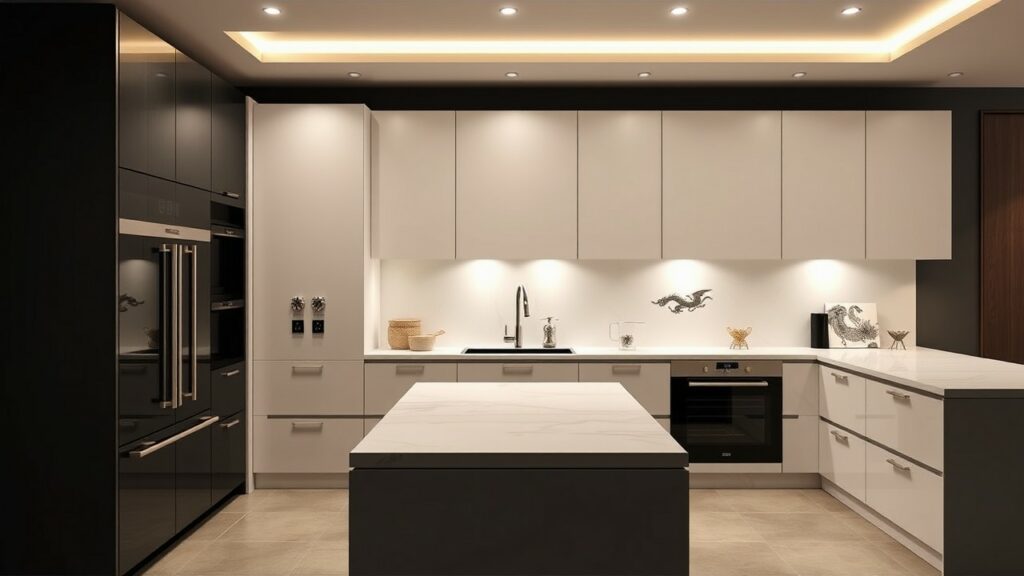 Different Elements Asian Inspired Kitchen