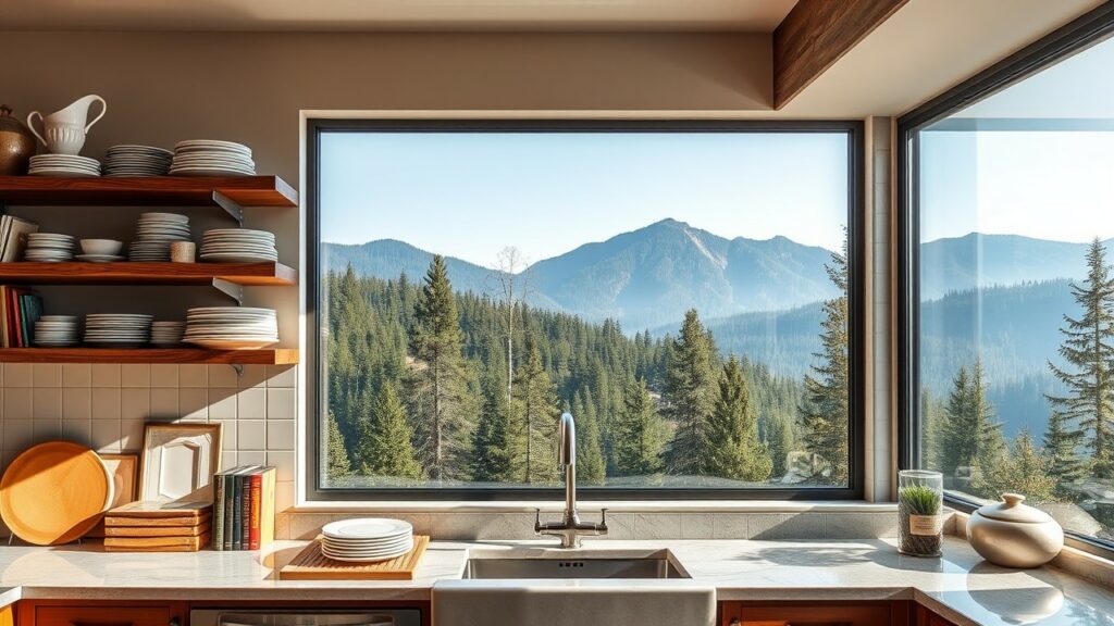 Different Elements Mountain Cabin Kitchen