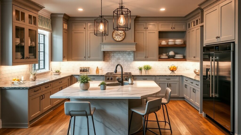 Different Elements Transitional Kitchen