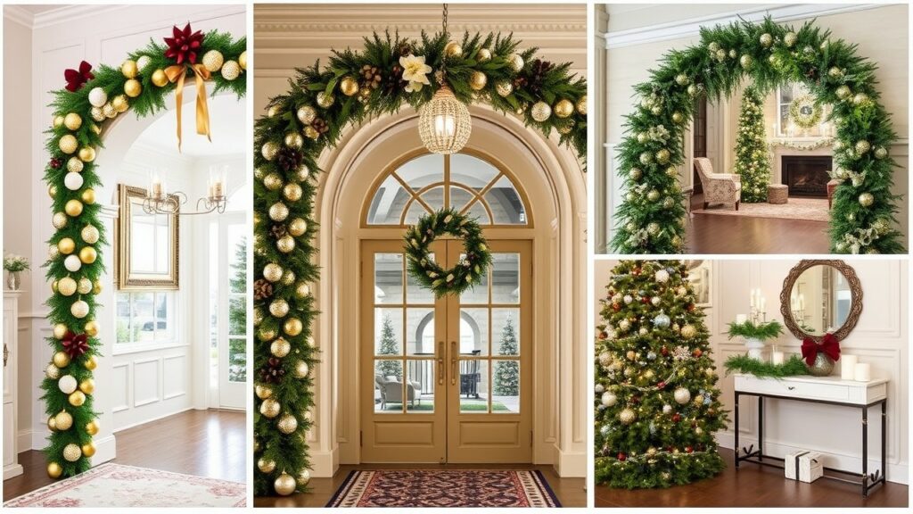 Elegant Archway Christmas Decorations Indoor