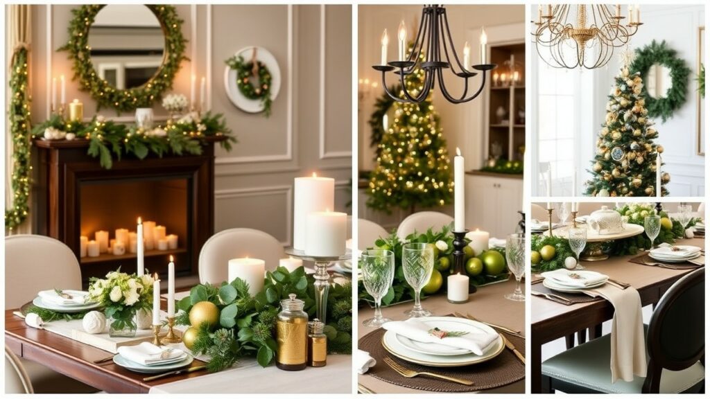 Elegant Christmas Dining Table Decor