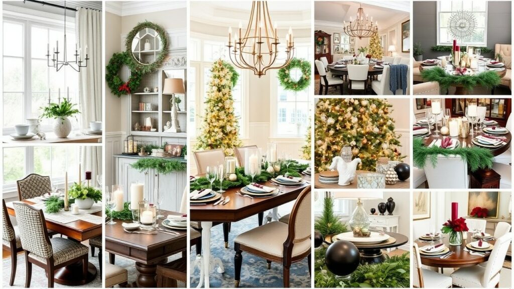 Elegant Dining Room Christmas Decor