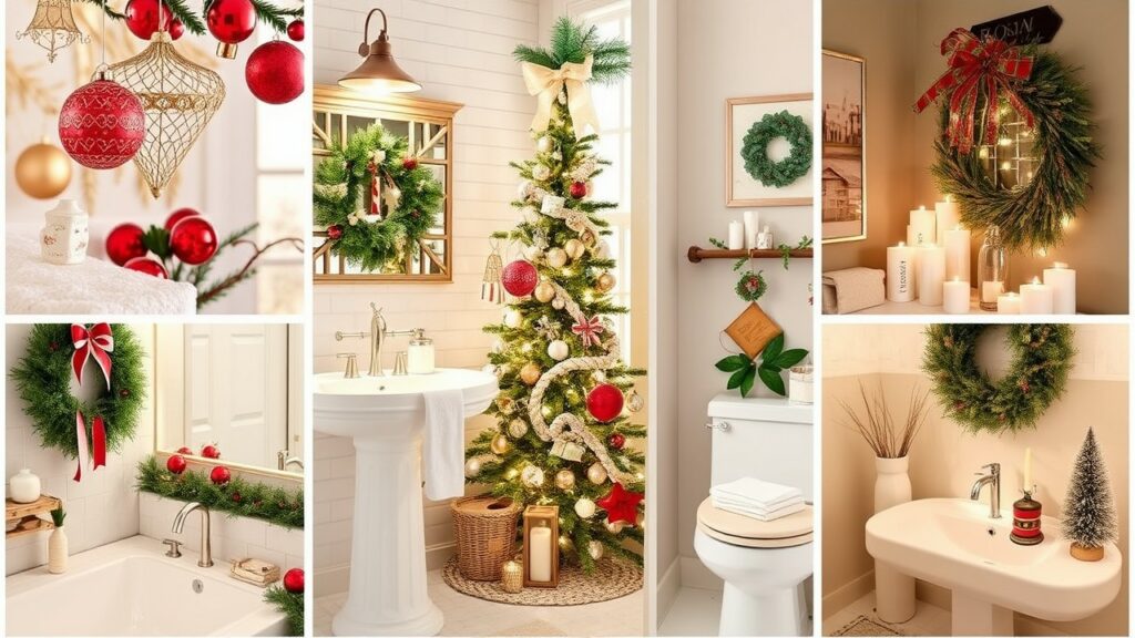 Family-Friendly Bathroom Christmas Decor