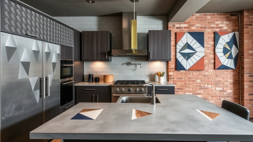 Innovative Geometric Pattern Kitchen Design