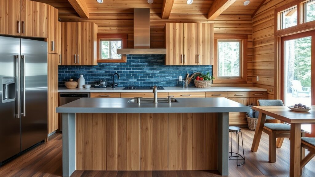 Innovative Mountain Cabin Kitchen Design