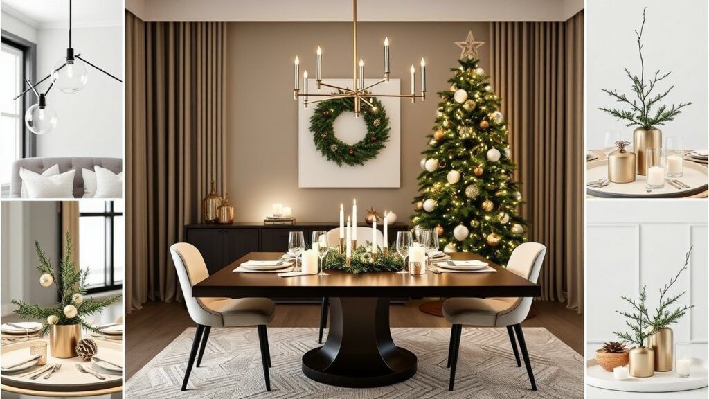 Minimalist Dining Room Holiday Decoration Tips