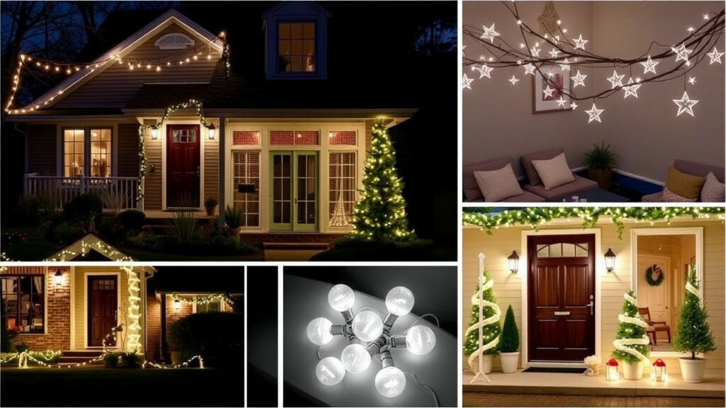 Minimalist Festive Outdoor Lighting for Christmas