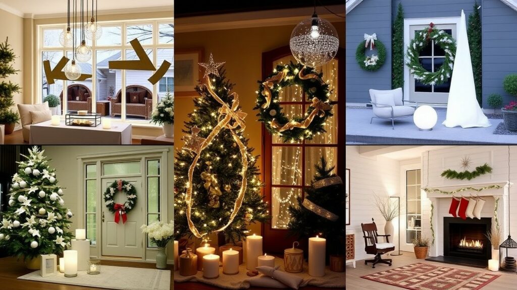 Minimalist Indoor and Outdoor Christmas Decorations