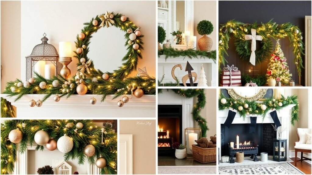 Stunning Christmas Mantle Decor