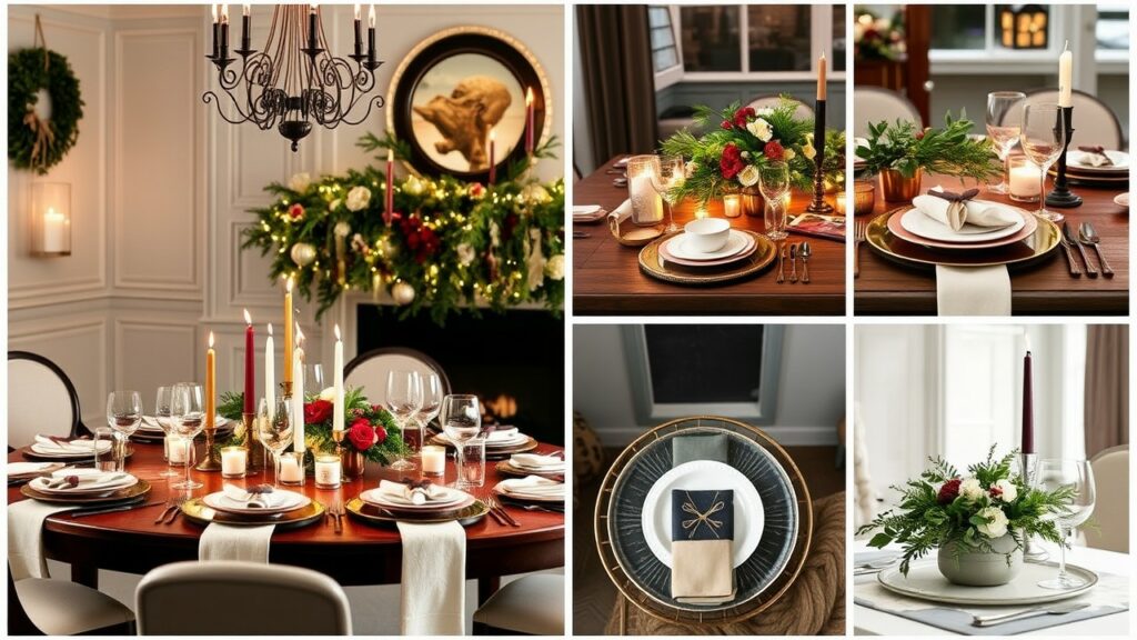 Stunning Christmas Table Settings