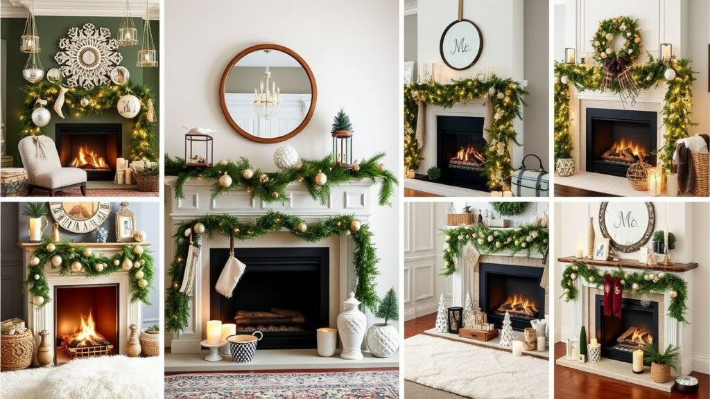 Stunning Fireplace Christmas Decorations