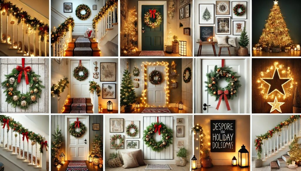 Stylish Hallway Holiday Decorations