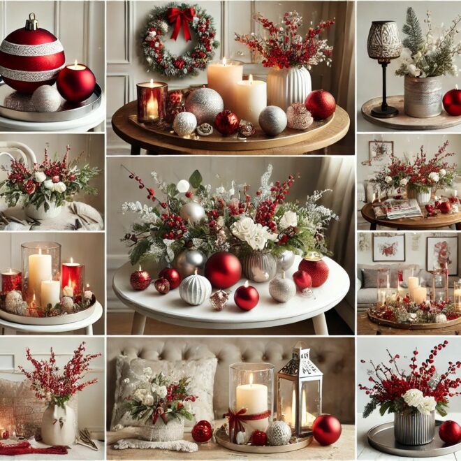 18 Timeless Christmas decor on a round coffee table To Brighten Your Home (You Won’t Believe #5!)